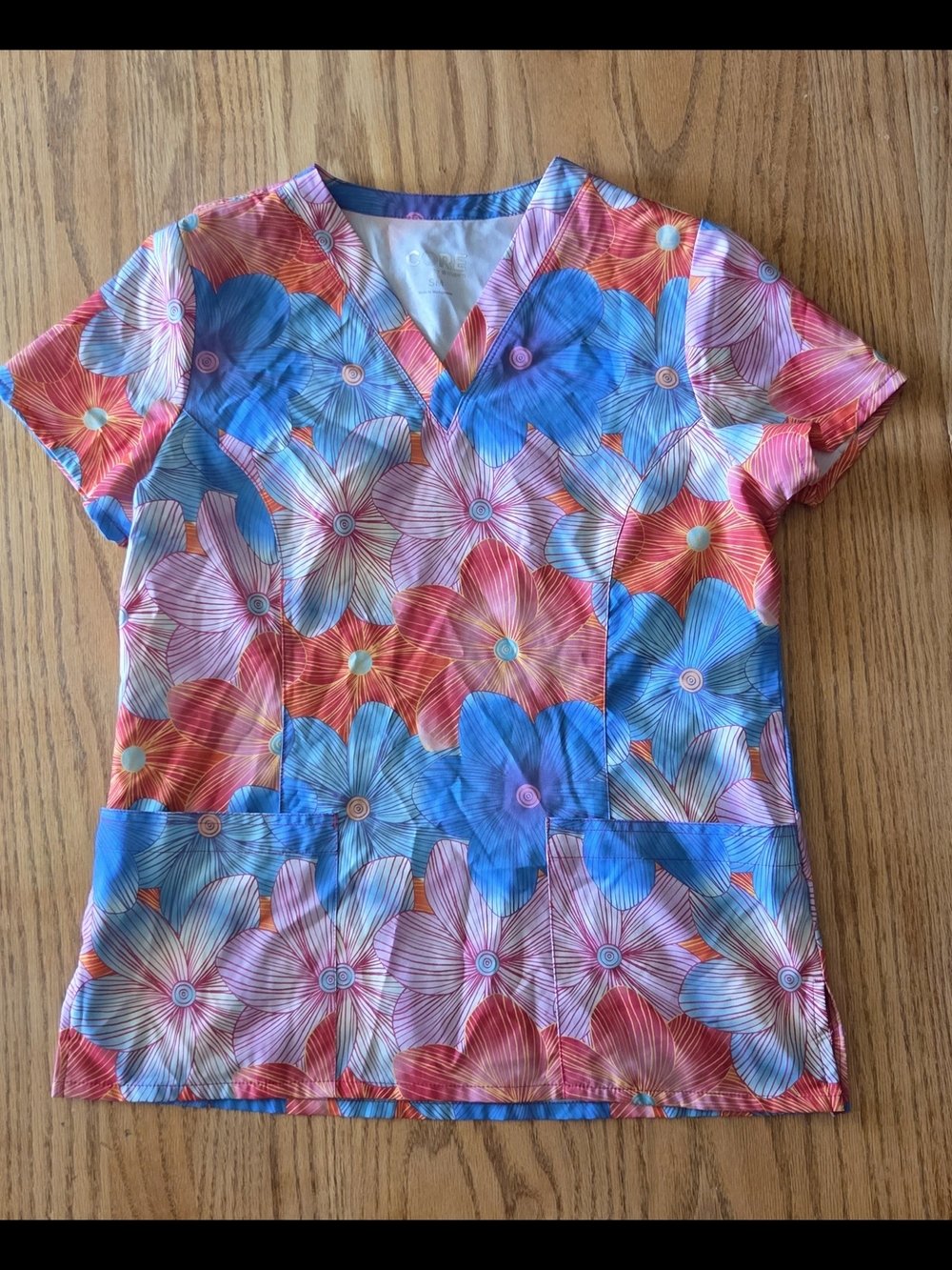 Floral Scrub Top